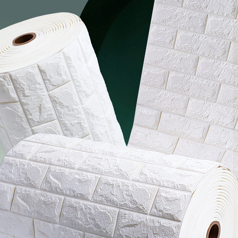 Modern Wall Ceiling Peel and Stick 3D Embossed Wall Paneling in White Clearhalo 'Flooring 'Home Improvement' 'home_improvement' 'home_improvement_wall_paneling' 'Wall Paneling' 'wall_paneling' 'Walls & Ceilings' Walls and Ceiling' 6438758