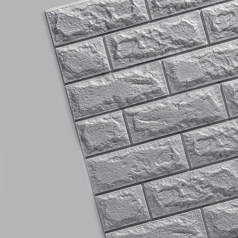 Contemporary Wall Paneling 3D Embossed Mosaic Design Waterproof Wall Ceiling Grey Clearhalo 'Flooring 'Home Improvement' 'home_improvement' 'home_improvement_wall_paneling' 'Wall Paneling' 'wall_paneling' 'Walls & Ceilings' Walls and Ceiling' 6438767