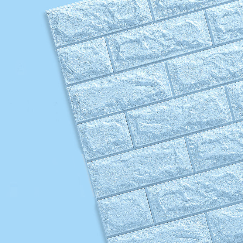 Contemporary Wall Paneling 3D Embossed Mosaic Design Waterproof Wall Ceiling Light Blue Clearhalo 'Flooring 'Home Improvement' 'home_improvement' 'home_improvement_wall_paneling' 'Wall Paneling' 'wall_paneling' 'Walls & Ceilings' Walls and Ceiling' 6438779