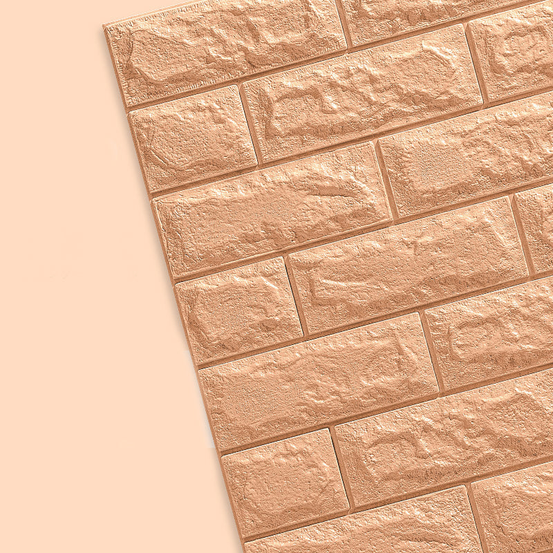 Contemporary Wall Paneling 3D Embossed Mosaic Design Waterproof Wall Ceiling Light Coffee Clearhalo 'Flooring 'Home Improvement' 'home_improvement' 'home_improvement_wall_paneling' 'Wall Paneling' 'wall_paneling' 'Walls & Ceilings' Walls and Ceiling' 6438788