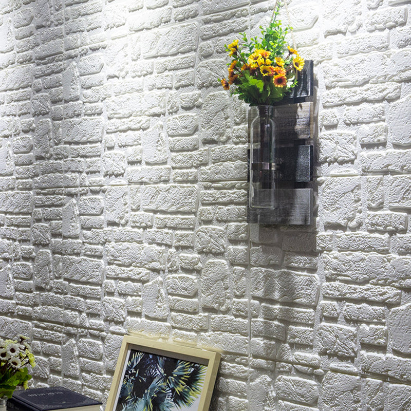 Waterproof Wall Ceiling 3D Faux Stone Foam Peel and Stick Living Room Panel (10-Pack) Clearhalo 'Flooring 'Home Improvement' 'home_improvement' 'home_improvement_wall_paneling' 'Wall Paneling' 'wall_paneling' 'Walls & Ceilings' Walls and Ceiling' 6438797