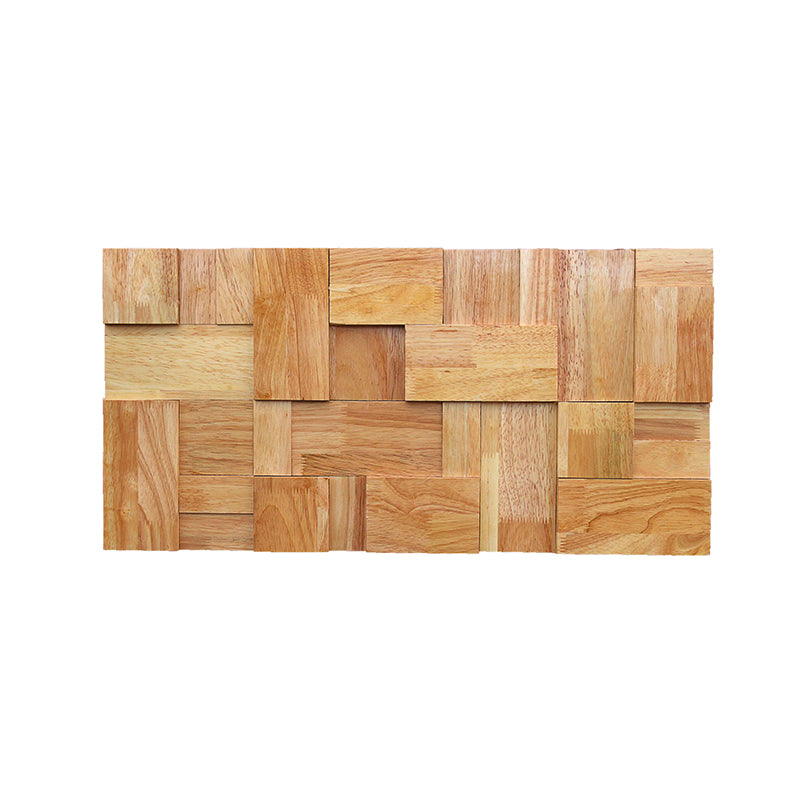 Mosaic Wood Wall Paneling Glue down Living Room Modern Style Wood Plank Ginger Clearhalo 'Flooring 'Home Improvement' 'home_improvement' 'home_improvement_wall_paneling' 'Wall Paneling' 'wall_paneling' 'Walls & Ceilings' Walls and Ceiling' 6438839