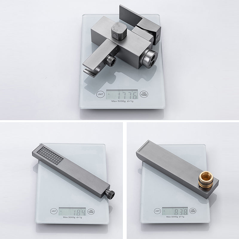 Modern Style Freestanding Faucet Floor Mounted Bathroom Faucet Clearhalo 'Bathroom Remodel & Bathroom Fixtures' 'Bathtub Faucets' 'bathtub_faucets' 'Home Improvement' 'home_improvement' 'home_improvement_bathtub_faucets' 6439077