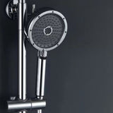 Matte Black Handheld Shower Head Modern 3-Jet Round Wall-Mount Handheld Shower Head Clearhalo 'Bathroom Remodel & Bathroom Fixtures' 'Home Improvement' 'home_improvement' 'home_improvement_shower_heads' 'Shower Heads' 'shower_heads' 'Showers & Bathtubs Plumbing' 'Showers & Bathtubs' 6439147