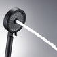 Matte Black Handheld Shower Head Modern 3-Jet Round Wall-Mount Handheld Shower Head Clearhalo 'Bathroom Remodel & Bathroom Fixtures' 'Home Improvement' 'home_improvement' 'home_improvement_shower_heads' 'Shower Heads' 'shower_heads' 'Showers & Bathtubs Plumbing' 'Showers & Bathtubs' 6439151