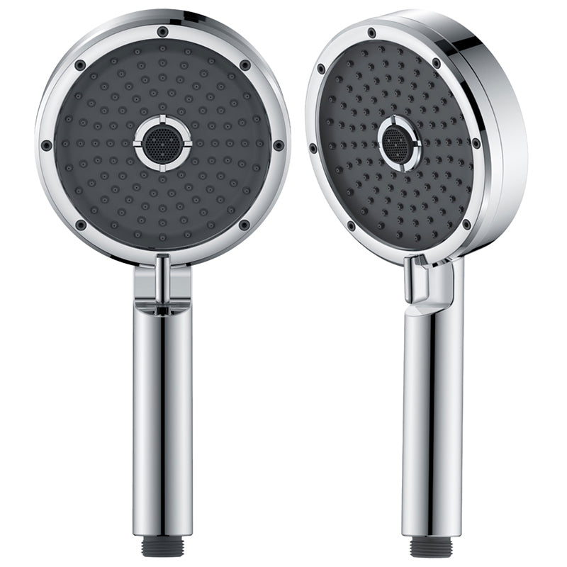 Matte Black Handheld Shower Head Modern 3-Jet Round Wall-Mount Handheld Shower Head Clearhalo 'Bathroom Remodel & Bathroom Fixtures' 'Home Improvement' 'home_improvement' 'home_improvement_shower_heads' 'Shower Heads' 'shower_heads' 'Showers & Bathtubs Plumbing' 'Showers & Bathtubs' 6439153