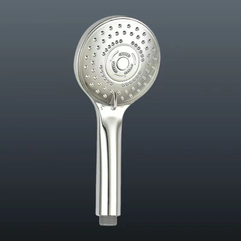 Plastic Handheld Shower Head Bathroom Shower Head with Adjustable Water Flow Silver Hand Shower Clearhalo 'Bathroom Remodel & Bathroom Fixtures' 'Home Improvement' 'home_improvement' 'home_improvement_shower_heads' 'Shower Heads' 'shower_heads' 'Showers & Bathtubs Plumbing' 'Showers & Bathtubs' 6439183