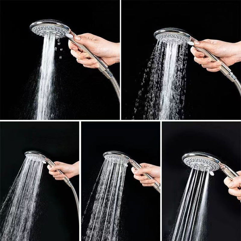 Plastic Handheld Shower Head Bathroom Shower Head with Adjustable Water Flow Clearhalo 'Bathroom Remodel & Bathroom Fixtures' 'Home Improvement' 'home_improvement' 'home_improvement_shower_heads' 'Shower Heads' 'shower_heads' 'Showers & Bathtubs Plumbing' 'Showers & Bathtubs' 6439186