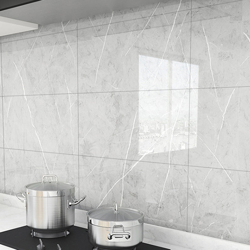 Modern 3D Peel & Stick Field Tile Rectangular Peel and Stick Tiles Grey 50-Piece Set Clearhalo 'Flooring 'Home Improvement' 'home_improvement' 'home_improvement_peel_stick_blacksplash' 'Peel & Stick Backsplash Tile' 'peel_stick_blacksplash' 'Walls & Ceilings' Walls and Ceiling' 6439278