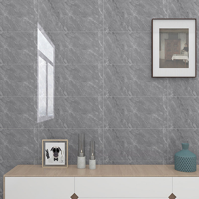 Modern 3D Peel & Stick Field Tile Rectangular Peel and Stick Tiles Silver Gray 50-Piece Set Clearhalo 'Flooring 'Home Improvement' 'home_improvement' 'home_improvement_peel_stick_blacksplash' 'Peel & Stick Backsplash Tile' 'peel_stick_blacksplash' 'Walls & Ceilings' Walls and Ceiling' 6439294