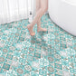 Bathroom Square PVC Flooring 24" x 118" x 4mm Peel & Stick Vinyl Flooring White-Green Clearhalo 'Flooring 'Home Improvement' 'home_improvement' 'home_improvement_vinyl_flooring' 'Vinyl Flooring' 'vinyl_flooring' Walls and Ceiling' 6446939