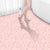 Bathroom Square PVC Flooring 24" x 118" x 4mm Peel & Stick Vinyl Flooring Pink Clearhalo 'Flooring 'Home Improvement' 'home_improvement' 'home_improvement_vinyl_flooring' 'Vinyl Flooring' 'vinyl_flooring' Walls and Ceiling' 6446947