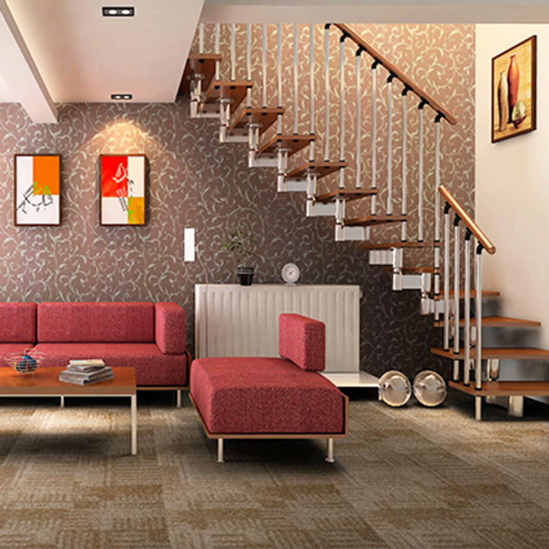 Living Spaces Square Vinyl Flooring Peel and Stick Fabric Look PVC Flooring Clearhalo 'Flooring 'Home Improvement' 'home_improvement' 'home_improvement_vinyl_flooring' 'Vinyl Flooring' 'vinyl_flooring' Walls and Ceiling' 6447013