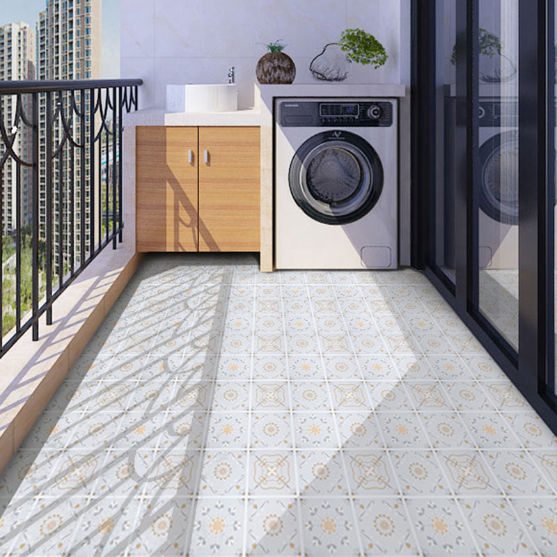 24" x 118" x 6mm Vinyl Flooring Living Spaces Peel and Stick PVC Flooring Off-White Clearhalo 'Flooring 'Home Improvement' 'home_improvement' 'home_improvement_vinyl_flooring' 'Vinyl Flooring' 'vinyl_flooring' Walls and Ceiling' 6447036