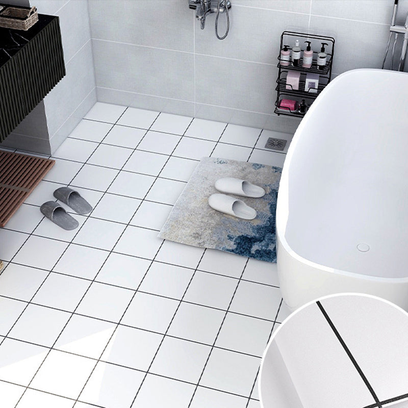 24" x 118" x 6mm Vinyl Flooring Living Spaces Peel and Stick PVC Flooring White Clearhalo 'Flooring 'Home Improvement' 'home_improvement' 'home_improvement_vinyl_flooring' 'Vinyl Flooring' 'vinyl_flooring' Walls and Ceiling' 6447037