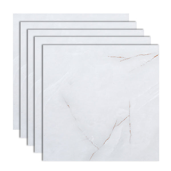 Peel and Stick Vinyl Flooring 23.6"x23.6" x2mm Marble Look PVC Flooring Off-White Clearhalo 'Flooring 'Home Improvement' 'home_improvement' 'home_improvement_vinyl_flooring' 'Vinyl Flooring' 'vinyl_flooring' Walls and Ceiling' 6447058