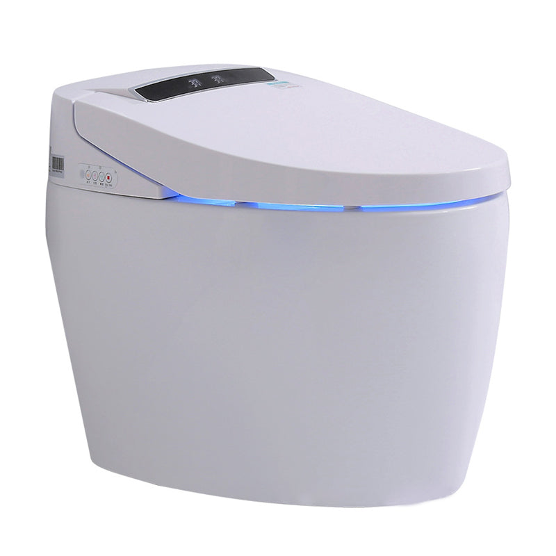 Floor Mounted Modern Toilet Bowl One Piece Toilet ABS Flush Toilet 16" Clearhalo 'Bathroom Remodel & Bathroom Fixtures' 'Home Improvement' 'home_improvement' 'home_improvement_toilets' 'Toilets & Bidets' 'Toilets' 6455869
