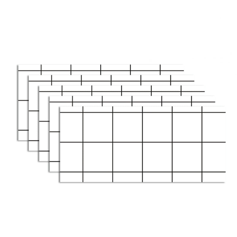 3D Artificial Brick Paneling Waterproof Peel and Stick Living Room Wall Panel (5-Pack) White Clearhalo 'Flooring 'Home Improvement' 'home_improvement' 'home_improvement_wall_paneling' 'Wall Paneling' 'wall_paneling' 'Walls & Ceilings' Walls and Ceiling' 6456024