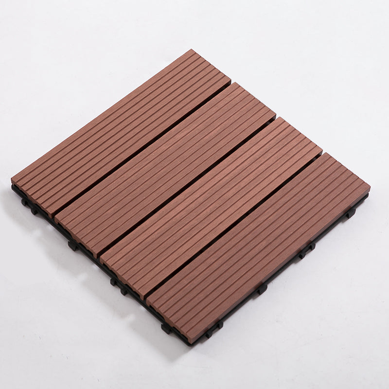 11.8"×11.8" Laminate Floor Fade Resistant Fire Resistant Laminate Flooring Red Straight Grain Clearhalo 'Flooring 'Home Improvement' 'home_improvement' 'home_improvement_laminate_flooring' 'Laminate Flooring' 'laminate_flooring' Walls and Ceiling' 6456119