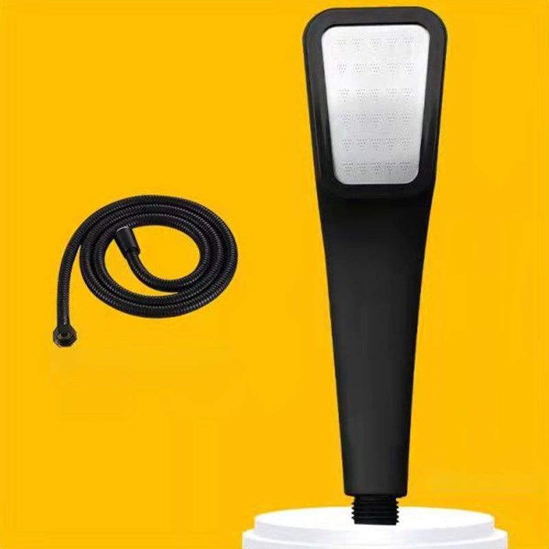 Plastic Wall-mounted Shower Head Modern Bathroom Handheld Shower Head Black Shower Head with Hose Clearhalo 'Bathroom Remodel & Bathroom Fixtures' 'Home Improvement' 'home_improvement' 'home_improvement_shower_heads' 'Shower Heads' 'shower_heads' 'Showers & Bathtubs Plumbing' 'Showers & Bathtubs' 6456427