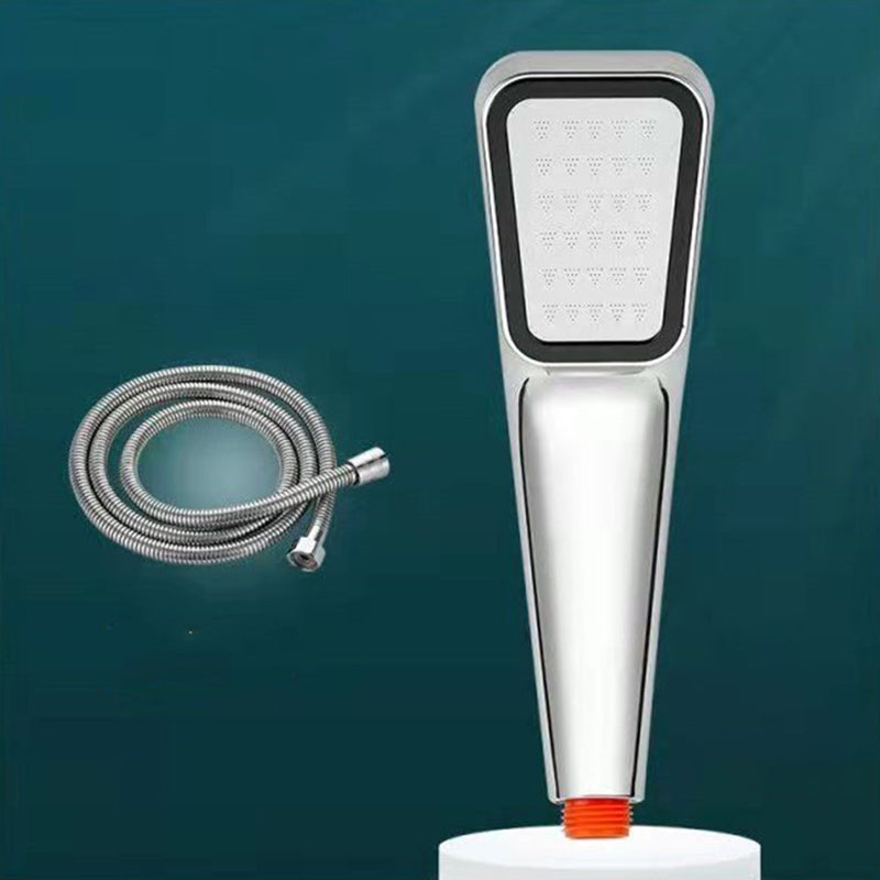 Plastic Wall-mounted Shower Head Modern Bathroom Handheld Shower Head Silver Shower Head with Hose Clearhalo 'Bathroom Remodel & Bathroom Fixtures' 'Home Improvement' 'home_improvement' 'home_improvement_shower_heads' 'Shower Heads' 'shower_heads' 'Showers & Bathtubs Plumbing' 'Showers & Bathtubs' 6456429