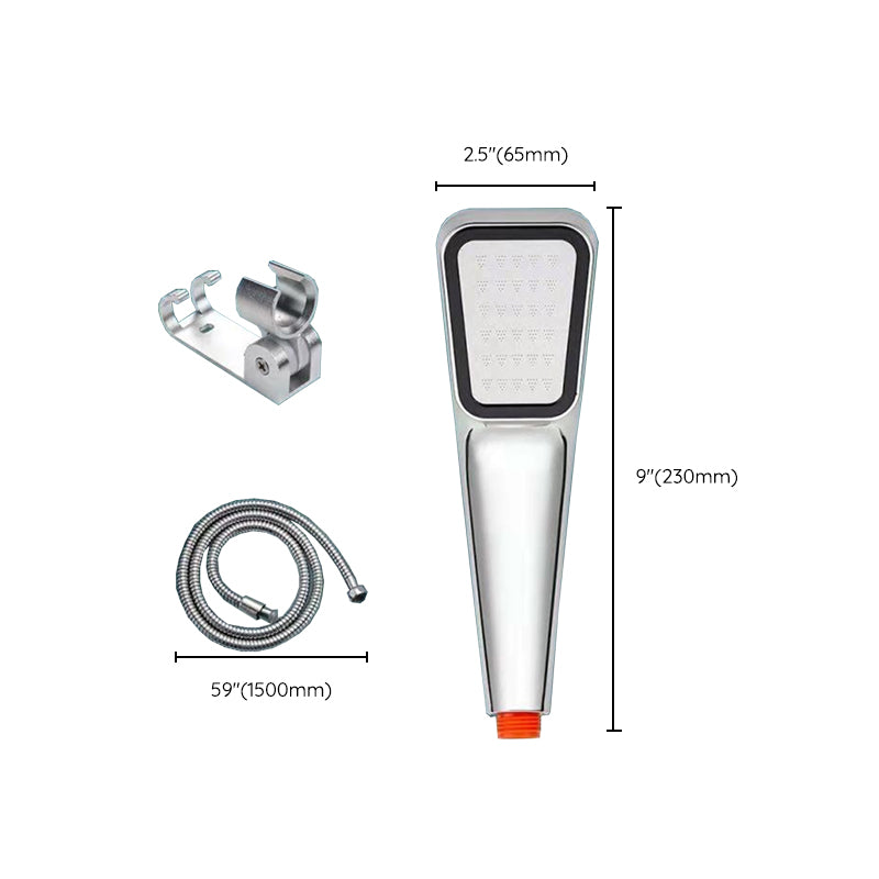 Plastic Wall-mounted Shower Head Modern Bathroom Handheld Shower Head Clearhalo 'Bathroom Remodel & Bathroom Fixtures' 'Home Improvement' 'home_improvement' 'home_improvement_shower_heads' 'Shower Heads' 'shower_heads' 'Showers & Bathtubs Plumbing' 'Showers & Bathtubs' 6456437