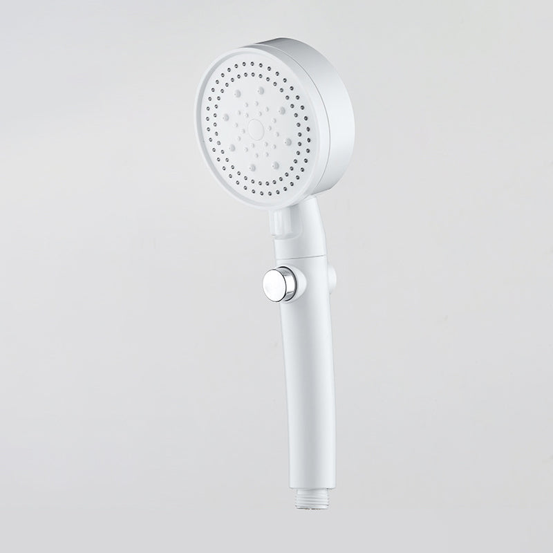 Plastic Handheld Shower Head Wall-mounted Shower Head with Adjustable Spray Pattern Arc White Clearhalo 'Bathroom Remodel & Bathroom Fixtures' 'Home Improvement' 'home_improvement' 'home_improvement_shower_heads' 'Shower Heads' 'shower_heads' 'Showers & Bathtubs Plumbing' 'Showers & Bathtubs' 6456448