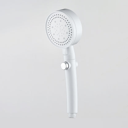 Plastic Handheld Shower Head Wall-mounted Shower Head with Adjustable Spray Pattern Arc White Clearhalo 'Bathroom Remodel & Bathroom Fixtures' 'Home Improvement' 'home_improvement' 'home_improvement_shower_heads' 'Shower Heads' 'shower_heads' 'Showers & Bathtubs Plumbing' 'Showers & Bathtubs' 6456448