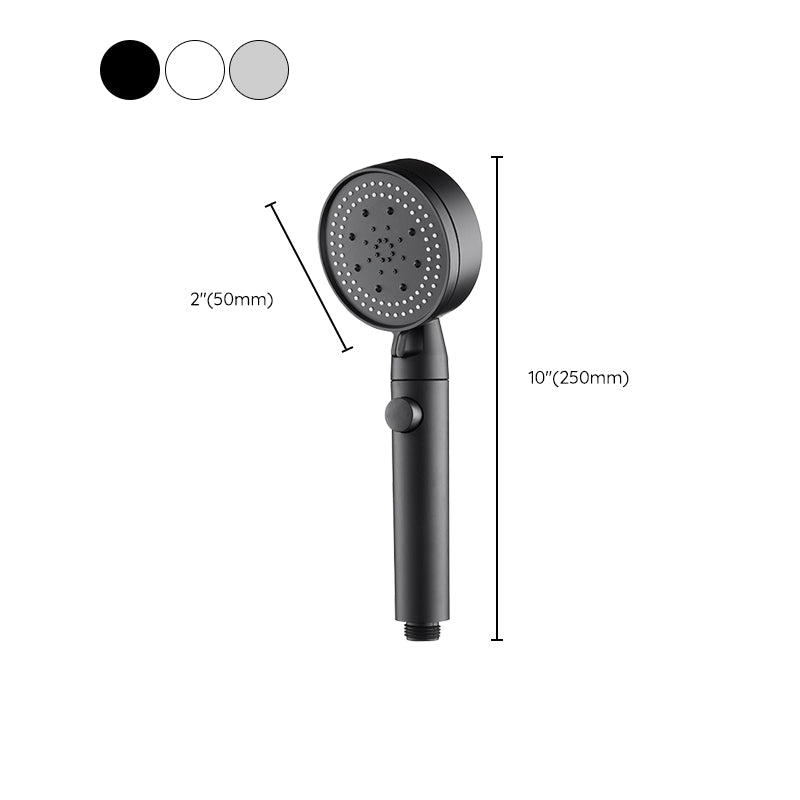 Plastic Handheld Shower Head Wall-mounted Shower Head with Adjustable Spray Pattern Clearhalo 'Bathroom Remodel & Bathroom Fixtures' 'Home Improvement' 'home_improvement' 'home_improvement_shower_heads' 'Shower Heads' 'shower_heads' 'Showers & Bathtubs Plumbing' 'Showers & Bathtubs' 6456460