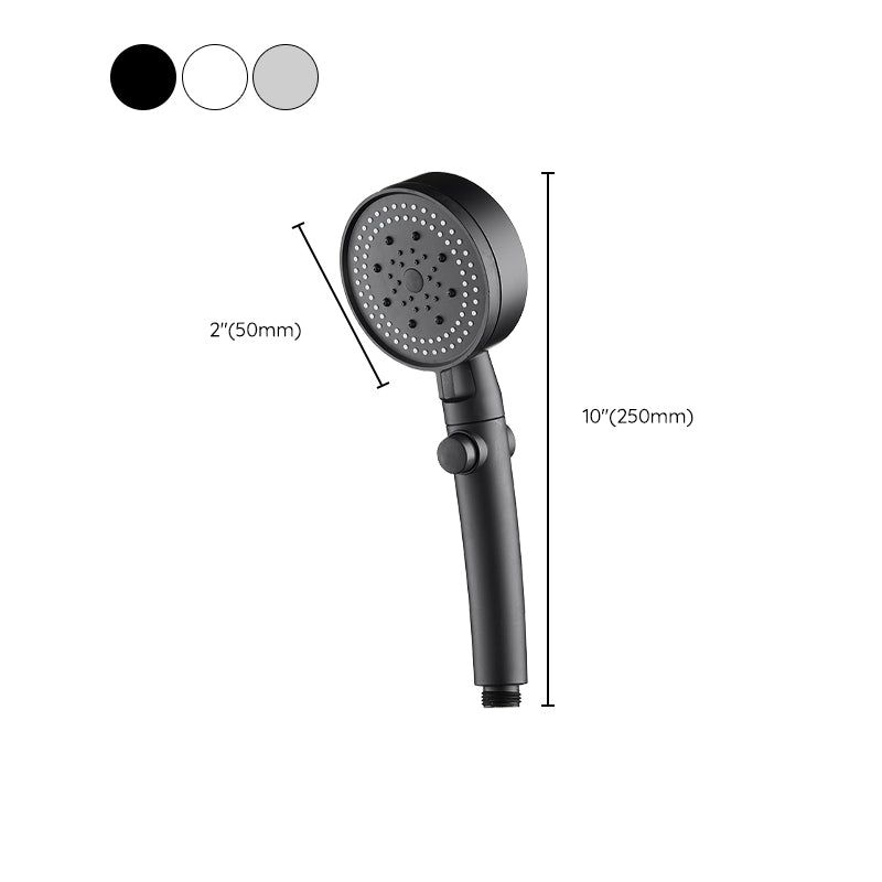 Plastic Handheld Shower Head Wall-mounted Shower Head with Adjustable Spray Pattern Clearhalo 'Bathroom Remodel & Bathroom Fixtures' 'Home Improvement' 'home_improvement' 'home_improvement_shower_heads' 'Shower Heads' 'shower_heads' 'Showers & Bathtubs Plumbing' 'Showers & Bathtubs' 6456461