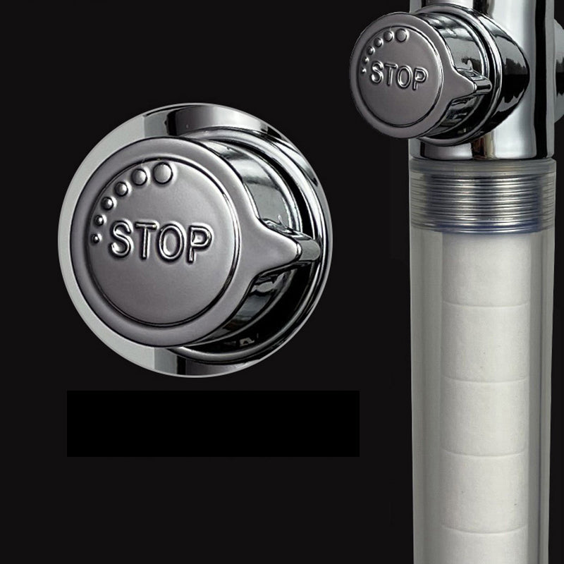 Modern Style Shower Head Wall-mounted Plastic Handheld Shower Head Clearhalo 'Bathroom Remodel & Bathroom Fixtures' 'Home Improvement' 'home_improvement' 'home_improvement_shower_heads' 'Shower Heads' 'shower_heads' 'Showers & Bathtubs Plumbing' 'Showers & Bathtubs' 6456485