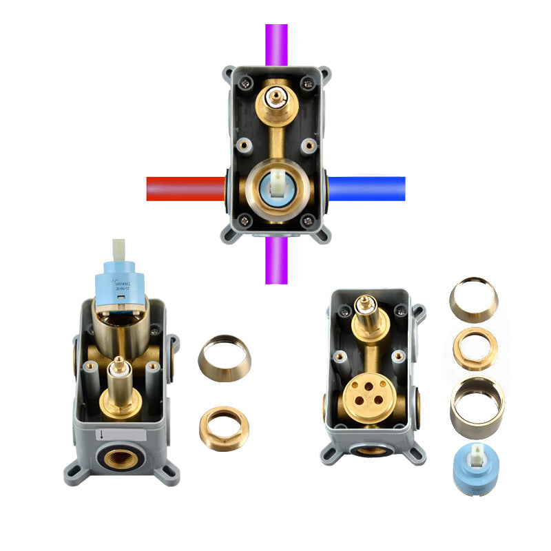 Cold and Hot Wall Mounted Bathtub Faucet Gold Finish Tub Faucet with Shower Head Clearhalo 'Bathroom Remodel & Bathroom Fixtures' 'Bathtub Faucets' 'bathtub_faucets' 'Home Improvement' 'home_improvement' 'home_improvement_bathtub_faucets' 6456605