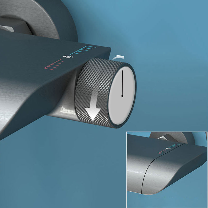 Modern Shower Set Handheld Shower Head Slide Bar Wall Mounted Shower System Clearhalo 'Bathroom Remodel & Bathroom Fixtures' 'Home Improvement' 'home_improvement' 'home_improvement_shower_faucets' 'Shower Faucets & Systems' 'shower_faucets' 'Showers & Bathtubs Plumbing' 'Showers & Bathtubs' 6456669