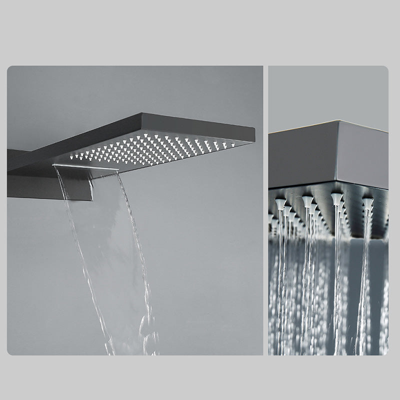 Modern Shower Set Handheld Shower Head Wall Mounted Shower System Clearhalo 'Bathroom Remodel & Bathroom Fixtures' 'Home Improvement' 'home_improvement' 'home_improvement_shower_faucets' 'Shower Faucets & Systems' 'shower_faucets' 'Showers & Bathtubs Plumbing' 'Showers & Bathtubs' 6456688