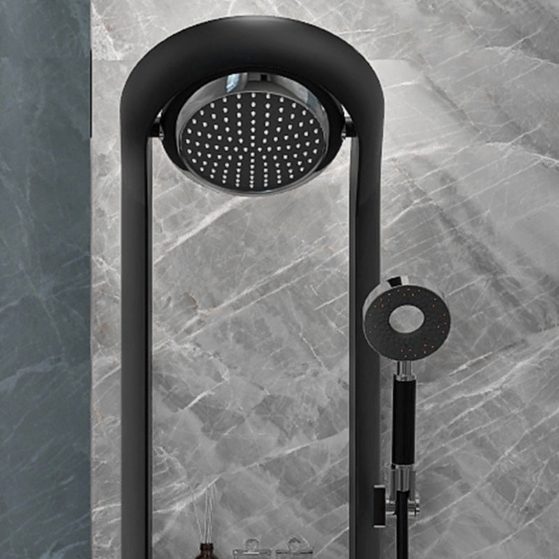 Modern Shower Set Dual Shower Head Slide Bar Thermostatic Wall Mounted Shower System Clearhalo 'Bathroom Remodel & Bathroom Fixtures' 'Home Improvement' 'home_improvement' 'home_improvement_shower_faucets' 'Shower Faucets & Systems' 'shower_faucets' 'Showers & Bathtubs Plumbing' 'Showers & Bathtubs' 6456713