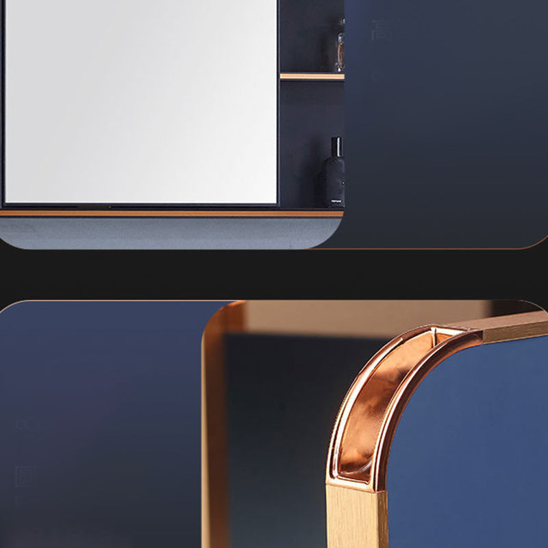 Bath Vanity Set Wall Mount Single Sink Blue Glam Metal Faucet Included Vanity Set Clearhalo 'Bathroom Remodel & Bathroom Fixtures' 'Bathroom Vanities' 'bathroom_vanities' 'Home Improvement' 'home_improvement' 'home_improvement_bathroom_vanities' 6456951