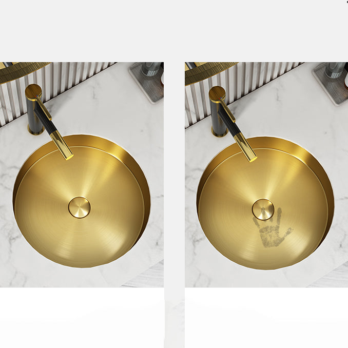 Round Bathroom Sink Modern Undermount Bathroom Sink with Faucet Clearhalo 'Bathroom Remodel & Bathroom Fixtures' 'Bathroom Sinks & Faucet Components' 'Bathroom Sinks' 'bathroom_sink' 'Home Improvement' 'home_improvement' 'home_improvement_bathroom_sink' 6457099