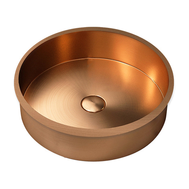 Round Bathroom Sink Modern Undermount Bathroom Sink with Faucet Clearhalo 'Bathroom Remodel & Bathroom Fixtures' 'Bathroom Sinks & Faucet Components' 'Bathroom Sinks' 'bathroom_sink' 'Home Improvement' 'home_improvement' 'home_improvement_bathroom_sink' 6457100