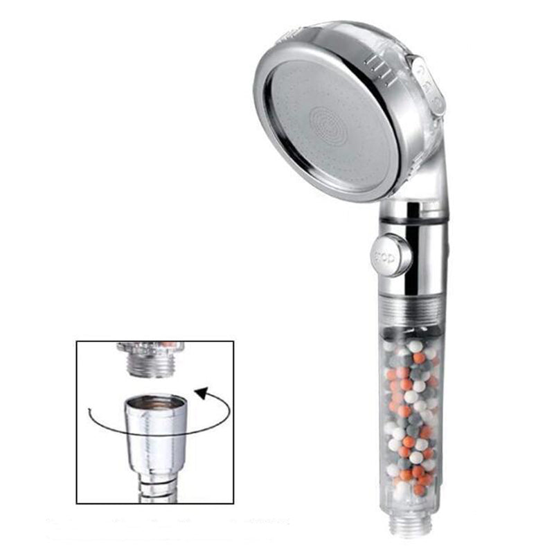 Handheld Shower Head with Katalyst Water Filtration Wall-Mount Showerhead Clearhalo 'Bathroom Remodel & Bathroom Fixtures' 'Home Improvement' 'home_improvement' 'home_improvement_shower_heads' 'Shower Heads' 'shower_heads' 'Showers & Bathtubs Plumbing' 'Showers & Bathtubs' 6457947