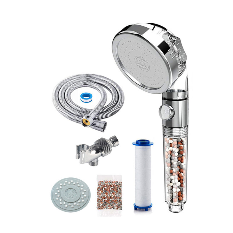 Handheld Shower Head with Katalyst Water Filtration Wall-Mount Showerhead Shower & Filter Cotton Clearhalo 'Bathroom Remodel & Bathroom Fixtures' 'Home Improvement' 'home_improvement' 'home_improvement_shower_heads' 'Shower Heads' 'shower_heads' 'Showers & Bathtubs Plumbing' 'Showers & Bathtubs' 6457950
