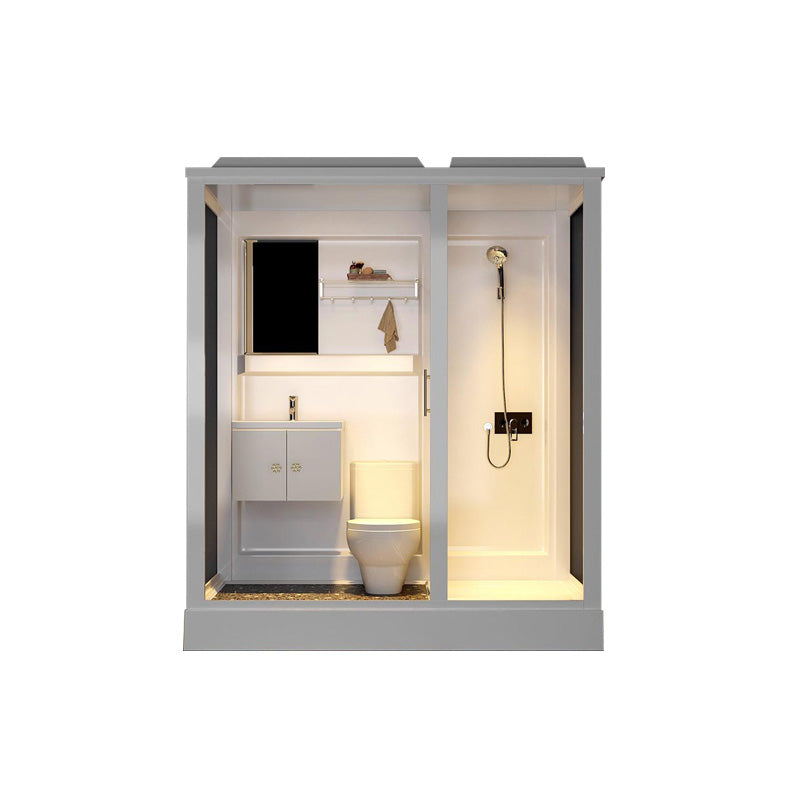Modern Rectangle Shower Stall Clear Tempered Shower Stall for Bathroom Clearhalo 'Bathroom Remodel & Bathroom Fixtures' 'Home Improvement' 'home_improvement' 'home_improvement_shower_stalls_enclosures' 'Shower Stalls & Enclosures' 'shower_stalls_enclosures' 'Showers & Bathtubs' 6457966