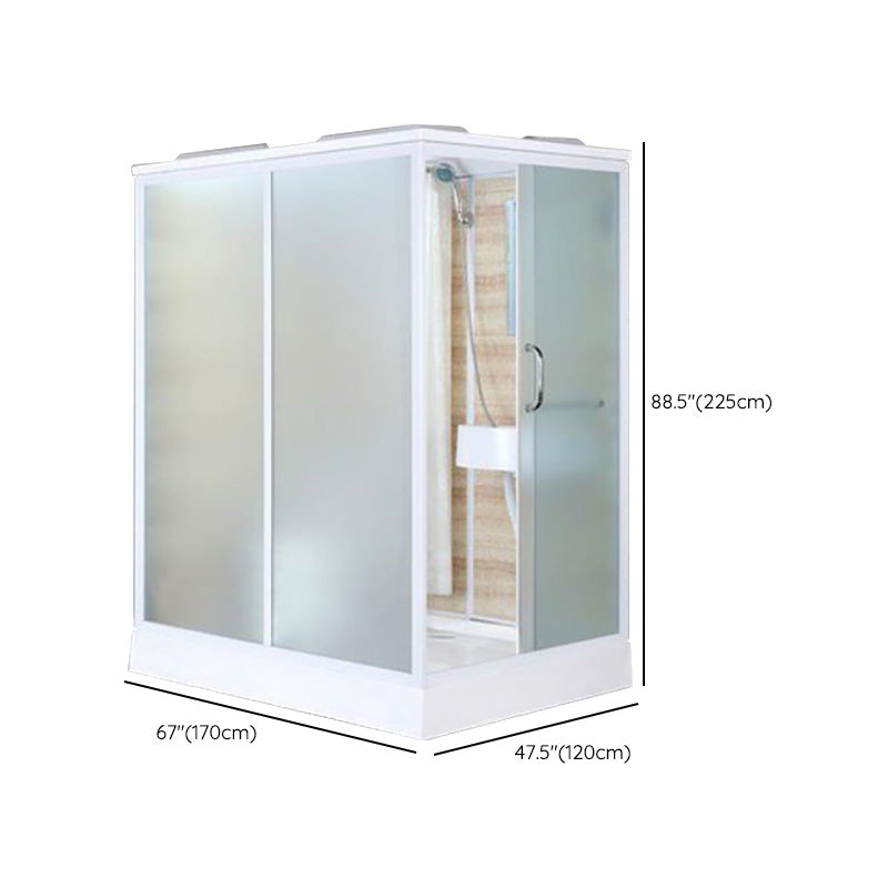 Modern Rectangle Shower Stall Clear Tempered Shower Stall for Bathroom Clearhalo 'Bathroom Remodel & Bathroom Fixtures' 'Home Improvement' 'home_improvement' 'home_improvement_shower_stalls_enclosures' 'Shower Stalls & Enclosures' 'shower_stalls_enclosures' 'Showers & Bathtubs' 6457980