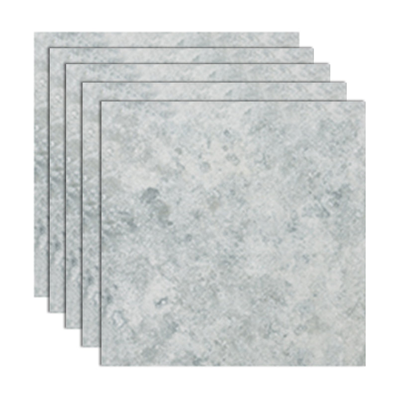 Square Bathroom PVC Flooring 12" x 12" x 0.07mm Peel and Stick Vinyl Flooring Light Gray Clearhalo 'Flooring 'Home Improvement' 'home_improvement' 'home_improvement_vinyl_flooring' 'Vinyl Flooring' 'vinyl_flooring' Walls and Ceiling' 6460438