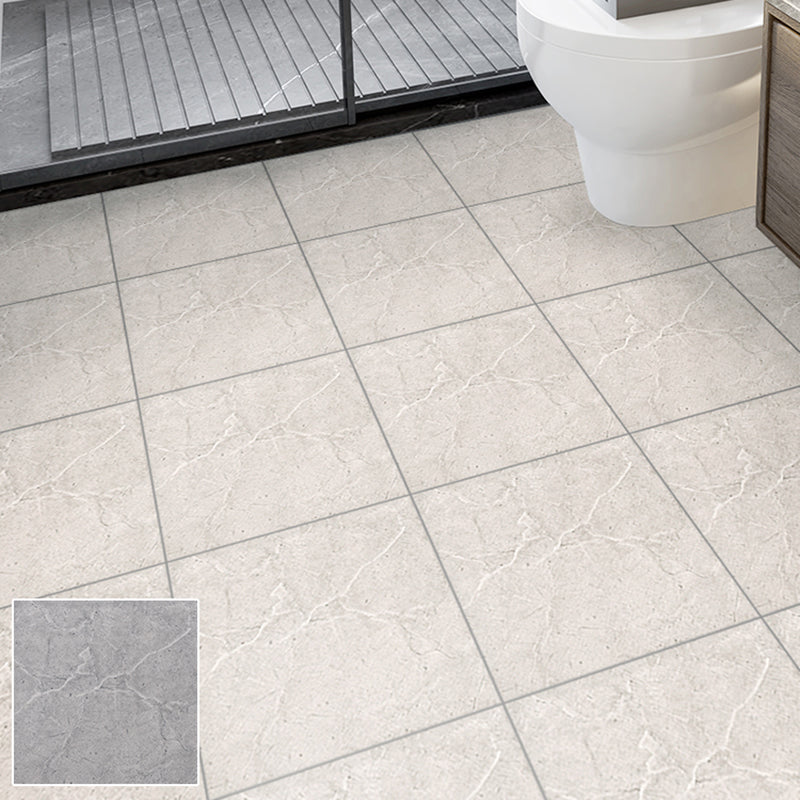 Square Bathroom PVC Flooring 12" x 12" x 0.07mm Peel and Stick Vinyl Flooring Light Beige Clearhalo 'Flooring 'Home Improvement' 'home_improvement' 'home_improvement_vinyl_flooring' 'Vinyl Flooring' 'vinyl_flooring' Walls and Ceiling' 6460441