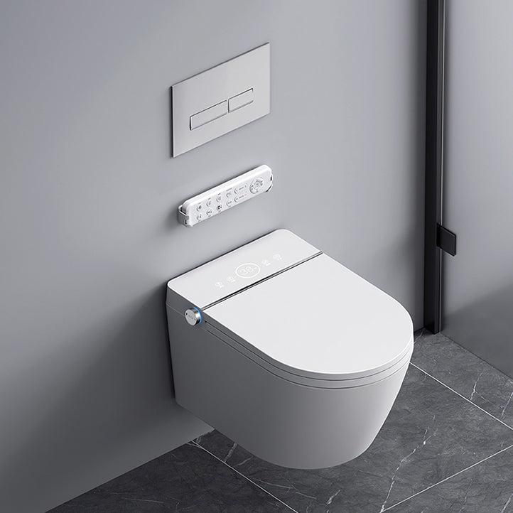 Modern Wall Mount Toilet All-In-One Porcelain Single Flush Urine Toilet White Toilet with Tanker Clearhalo 'Bathroom Remodel & Bathroom Fixtures' 'Home Improvement' 'home_improvement' 'home_improvement_toilets' 'Toilets & Bidets' 'Toilets' 6463338