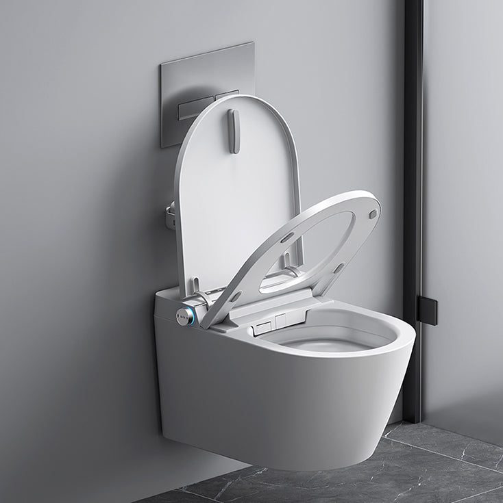 Modern Wall Mount Toilet All-In-One Porcelain Single Flush Urine Toilet Clearhalo 'Bathroom Remodel & Bathroom Fixtures' 'Home Improvement' 'home_improvement' 'home_improvement_toilets' 'Toilets & Bidets' 'Toilets' 6463349