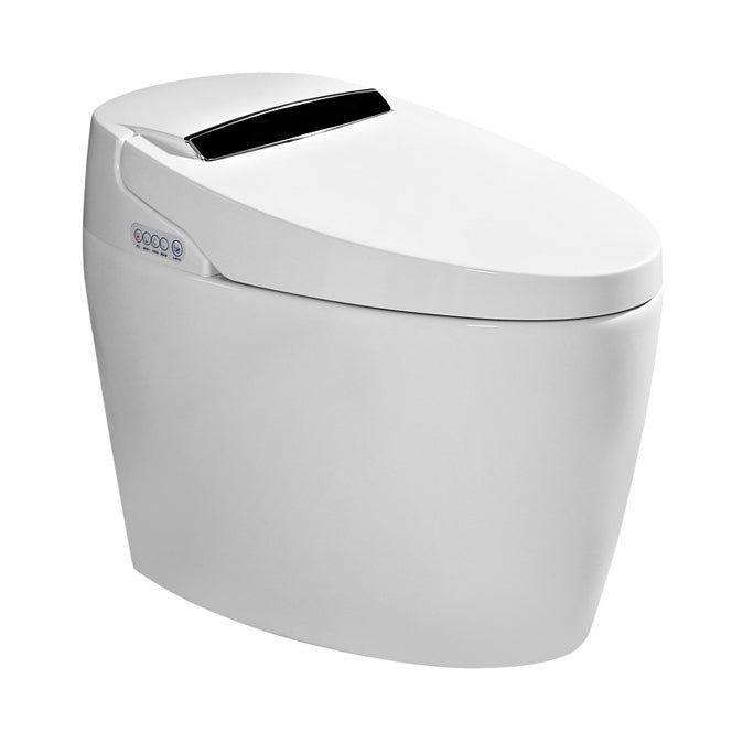 Modern One Piece Toilet Concealed Tank Toilet Bowl with Slow Close Seat for Washroom Clearhalo 'Bathroom Remodel & Bathroom Fixtures' 'Home Improvement' 'home_improvement' 'home_improvement_toilets' 'Toilets & Bidets' 'Toilets' 6463380
