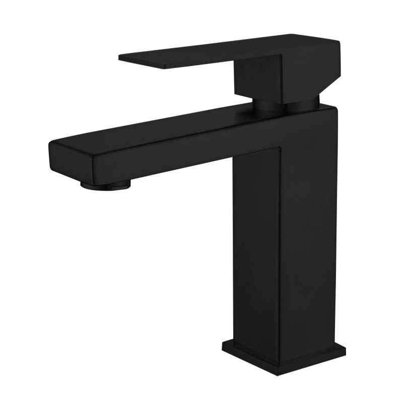 Glam Style Faucet Single Lever Handle Vessel Sink Bathroom Faucet Black Clearhalo 'Bathroom Remodel & Bathroom Fixtures' 'Bathroom Sink Faucets' 'Bathroom Sinks & Faucet Components' 'bathroom_sink_faucets' 'Home Improvement' 'home_improvement' 'home_improvement_bathroom_sink_faucets' 6466878
