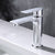 Contemporary Style Faucet Single Lever Handle Vessel Sink Faucet Silver Clearhalo 'Bathroom Remodel & Bathroom Fixtures' 'Bathroom Sink Faucets' 'Bathroom Sinks & Faucet Components' 'bathroom_sink_faucets' 'Home Improvement' 'home_improvement' 'home_improvement_bathroom_sink_faucets' 6466910