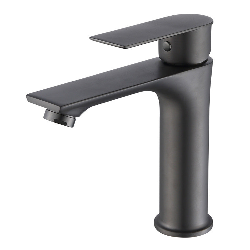 Contemporary Style Faucet Single Lever Handle Vessel Sink Faucet Clearhalo 'Bathroom Remodel & Bathroom Fixtures' 'Bathroom Sink Faucets' 'Bathroom Sinks & Faucet Components' 'bathroom_sink_faucets' 'Home Improvement' 'home_improvement' 'home_improvement_bathroom_sink_faucets' 6466917